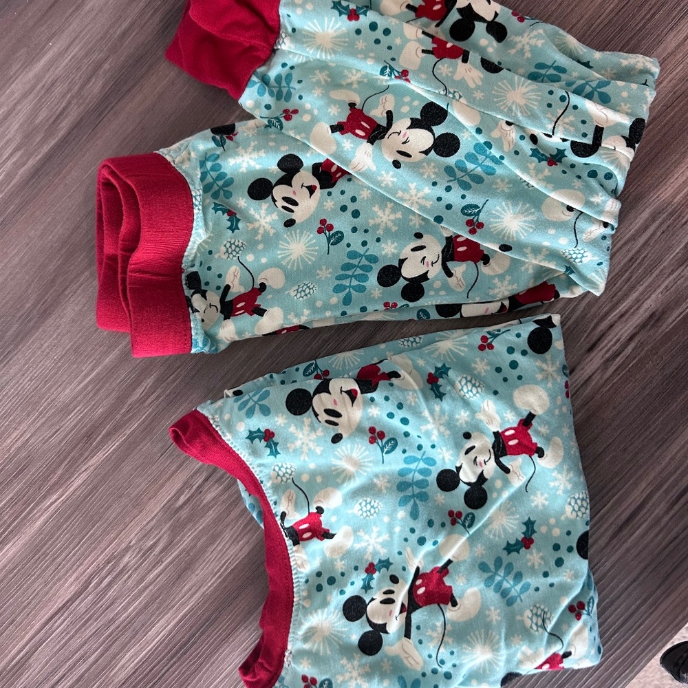 Little Sleepies Mickey Christmas toddler 2 piece